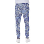 Pigeon Floral Bohemian Pattern Print Scuba Joggers