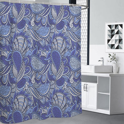 Pigeon Floral Bohemian Pattern Print Shower Curtain