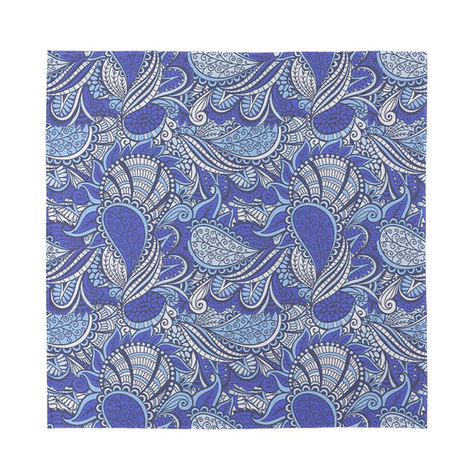 Pigeon Floral Bohemian Pattern Print Silk Bandana