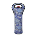 Pigeon Floral Bohemian Pattern Print Single Neoprene Wine Tote