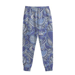 Pigeon Floral Bohemian Pattern Print Sweatpants