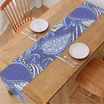 Pigeon Floral Bohemian Pattern Print Table Runner