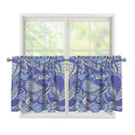 Pigeon Floral Bohemian Pattern Print Tier Curtains