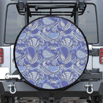 Pigeon Floral Bohemian Pattern Print Tire Cover