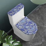 Pigeon Floral Bohemian Pattern Print Toilet Lid And Tank Cover Set