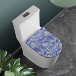 Pigeon Floral Bohemian Pattern Print Toilet Lid Cover