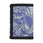 Pigeon Floral Bohemian Pattern Print Trifold Wallet