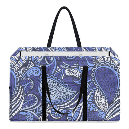 Pigeon Floral Bohemian Pattern Print Utility Tote Bag