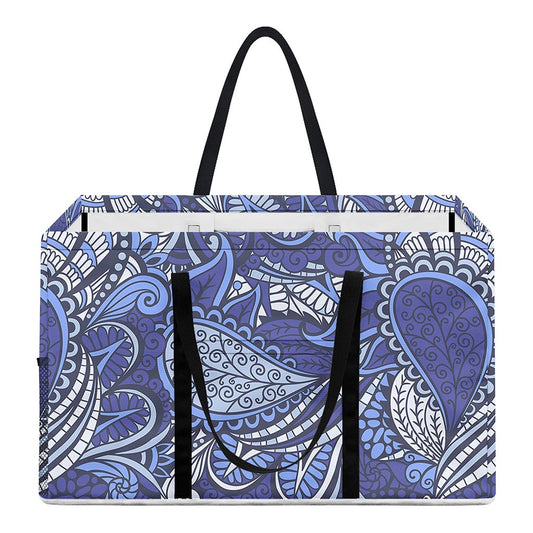Pigeon Floral Bohemian Pattern Print Utility Tote Bag