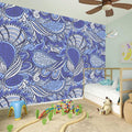 Pigeon Floral Bohemian Pattern Print Wall Sticker