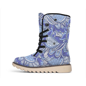 Pigeon Floral Bohemian Pattern Print Winter Boots