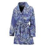 Pigeon Floral Bohemian Pattern Print Women's Bathrobe