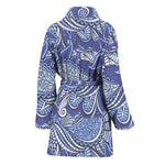 Pigeon Floral Bohemian Pattern Print Women's Bathrobe