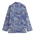 Pigeon Floral Bohemian Pattern Print Women's Cotton Blazer