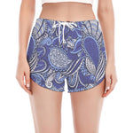 Pigeon Floral Bohemian Pattern Print Women's Split Running Shorts