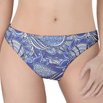 Pigeon Floral Bohemian Pattern Print Women's Thong