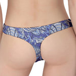 Pigeon Floral Bohemian Pattern Print Women's Thong