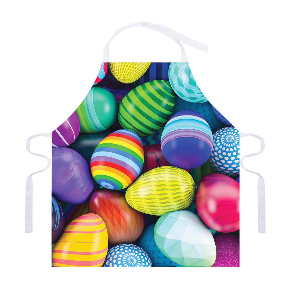 Pile Of Colorful Easter Eggs Print Adjustable Apron