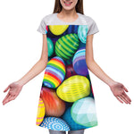 Pile Of Colorful Easter Eggs Print Adjustable Apron