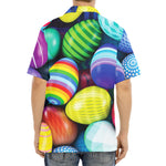 Pile Of Colorful Easter Eggs Print Aloha Shirt