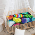 Pile Of Colorful Easter Eggs Print Baby Crib Sheet