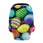 Pile Of Colorful Easter Eggs Print Baby Seat Cover