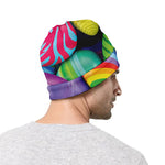 Pile Of Colorful Easter Eggs Print Beanie