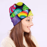 Pile Of Colorful Easter Eggs Print Beanie