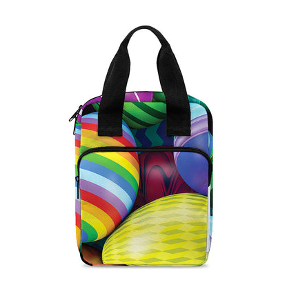 Pile Of Colorful Easter Eggs Print Bible Tote Bag