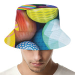 Pile Of Colorful Easter Eggs Print Bucket Hat