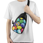 Pile Of Colorful Easter Eggs Print Chest Bag