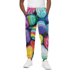 Pile Of Colorful Easter Eggs Print Cotton Pants