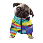 Pile Of Colorful Easter Eggs Print Dog Zip Up Jacket