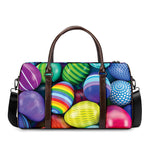 Pile Of Colorful Easter Eggs Print Duffle Bag