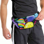 Pile Of Colorful Easter Eggs Print Fanny Pack