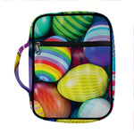 Pile Of Colorful Easter Eggs Print Front Pocket Bible Bag