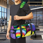 Pile Of Colorful Easter Eggs Print Gym Bag