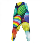 Pile Of Colorful Easter Eggs Print Hammer Pants