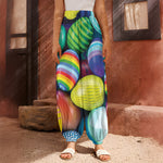 Pile Of Colorful Easter Eggs Print Harem Pants