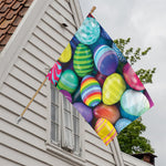 Pile Of Colorful Easter Eggs Print House Flag