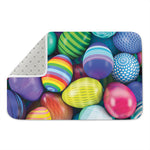 Pile Of Colorful Easter Eggs Print Indoor Door Mat