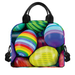 Pile Of Colorful Easter Eggs Print Insulated Lunch Bag