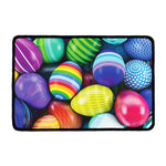Pile Of Colorful Easter Eggs Print Kitchen Mat