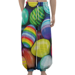 Pile Of Colorful Easter Eggs Print Lantern Pants