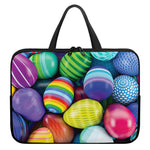 Pile Of Colorful Easter Eggs Print Laptop Sleeve With Handle