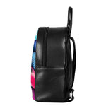 Pile Of Colorful Easter Eggs Print Leather Backpack