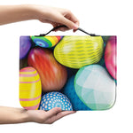 Pile Of Colorful Easter Eggs Print Leather Bible Cover