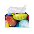 Pile Of Colorful Easter Eggs Print Leather Tissue Box Cover