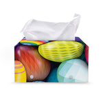 Pile Of Colorful Easter Eggs Print Leather Tissue Box Cover