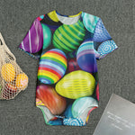 Pile Of Colorful Easter Eggs Print Men's Bodysuit